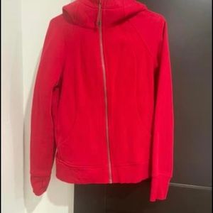 LuLu Lemon full zip scuba RED